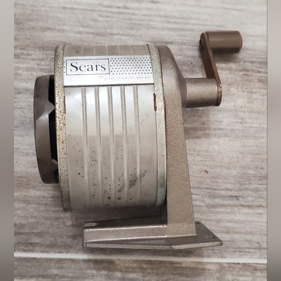 Other - Vintage Sears Pencil Sharpener, 8 hole with price tag Desk Or Wall Mount.